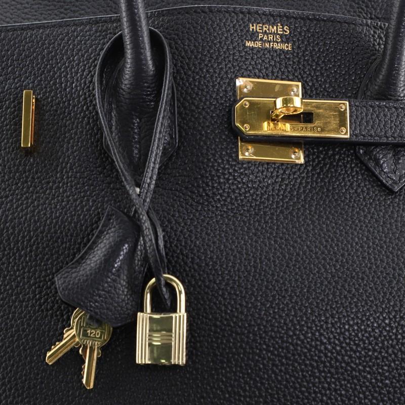 Hermes Birkin Handbag Noir Togo with Gold Hardware 35 1