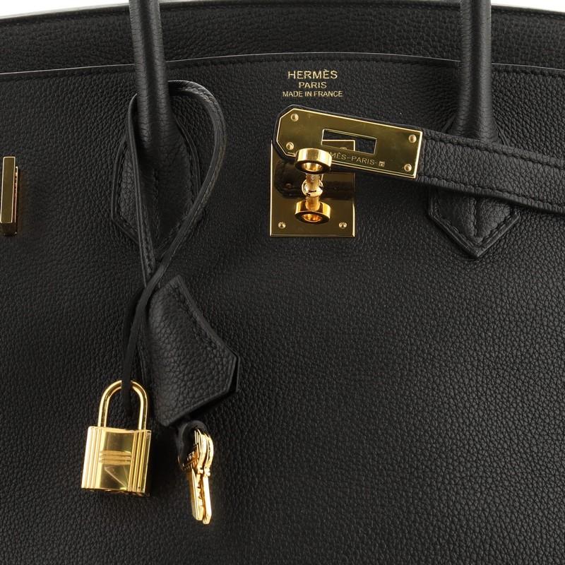 Hermes Birkin Handbag Noir Togo With Gold Hardware 35  1
