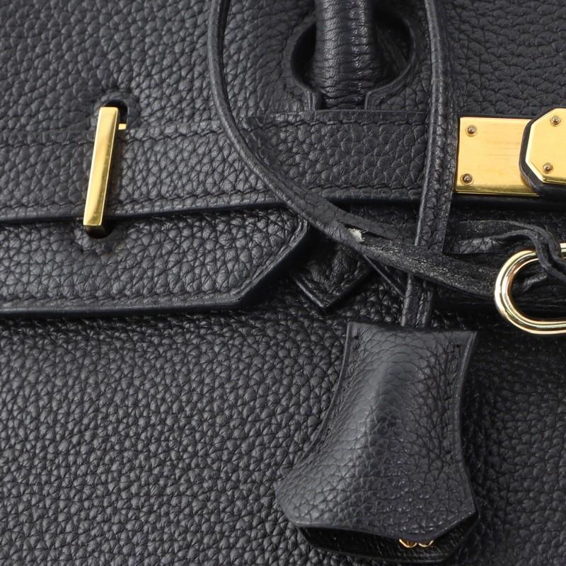 Hermes Birkin Handbag Noir Togo with Gold Hardware 35 3