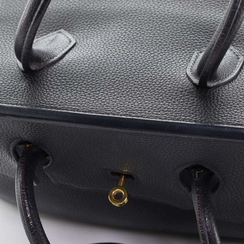 Hermes Birkin Handbag Noir Togo with Gold Hardware 35 4