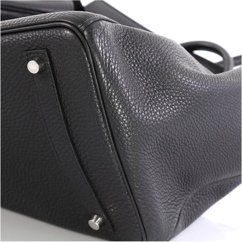 Hermes Birkin Handbag Noir Togo with Palladium Hardware 3 2