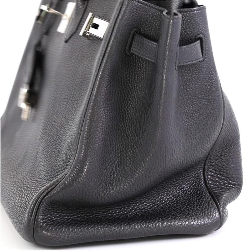 Hermes Birkin Handbag Noir Togo with Palladium Hardware 3 3