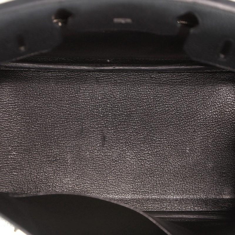 Women's or Men's Hermes  Birkin Handbag Noir Togo with Palladium Hardware 30
