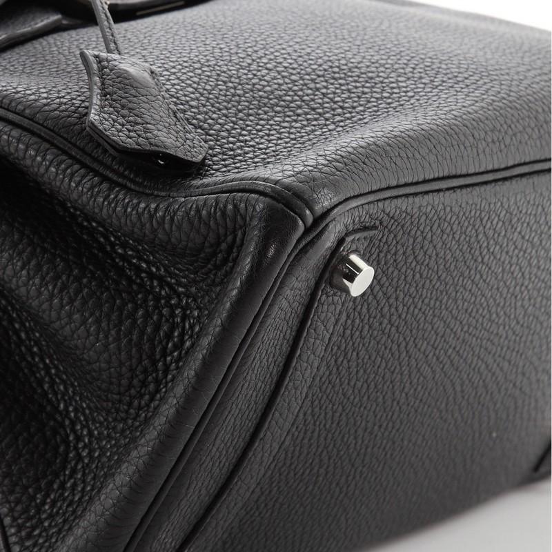 Hermes Birkin Handbag Noir Togo with Palladium Hardware 30 3