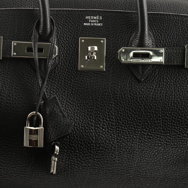 Hermes Birkin Handbag Noir Togo With Palladium Hardware 35  1