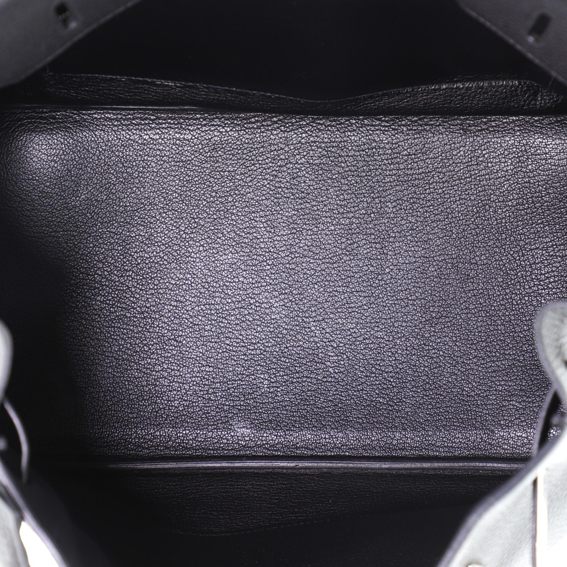 Hermes Birkin Handbag Noir Togo with Palladium Hardware 35 3