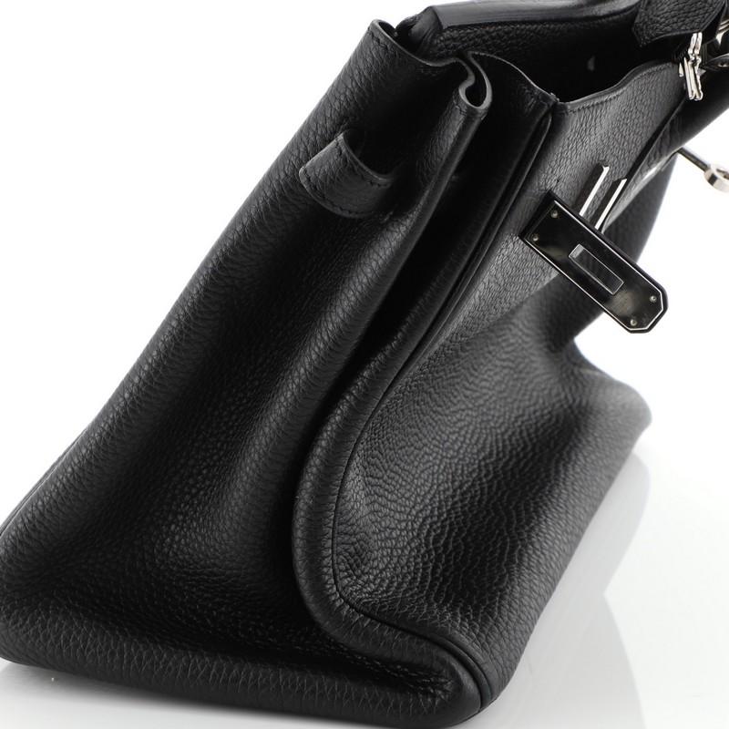Hermes Birkin Handbag Noir Togo With Palladium Hardware 35  3