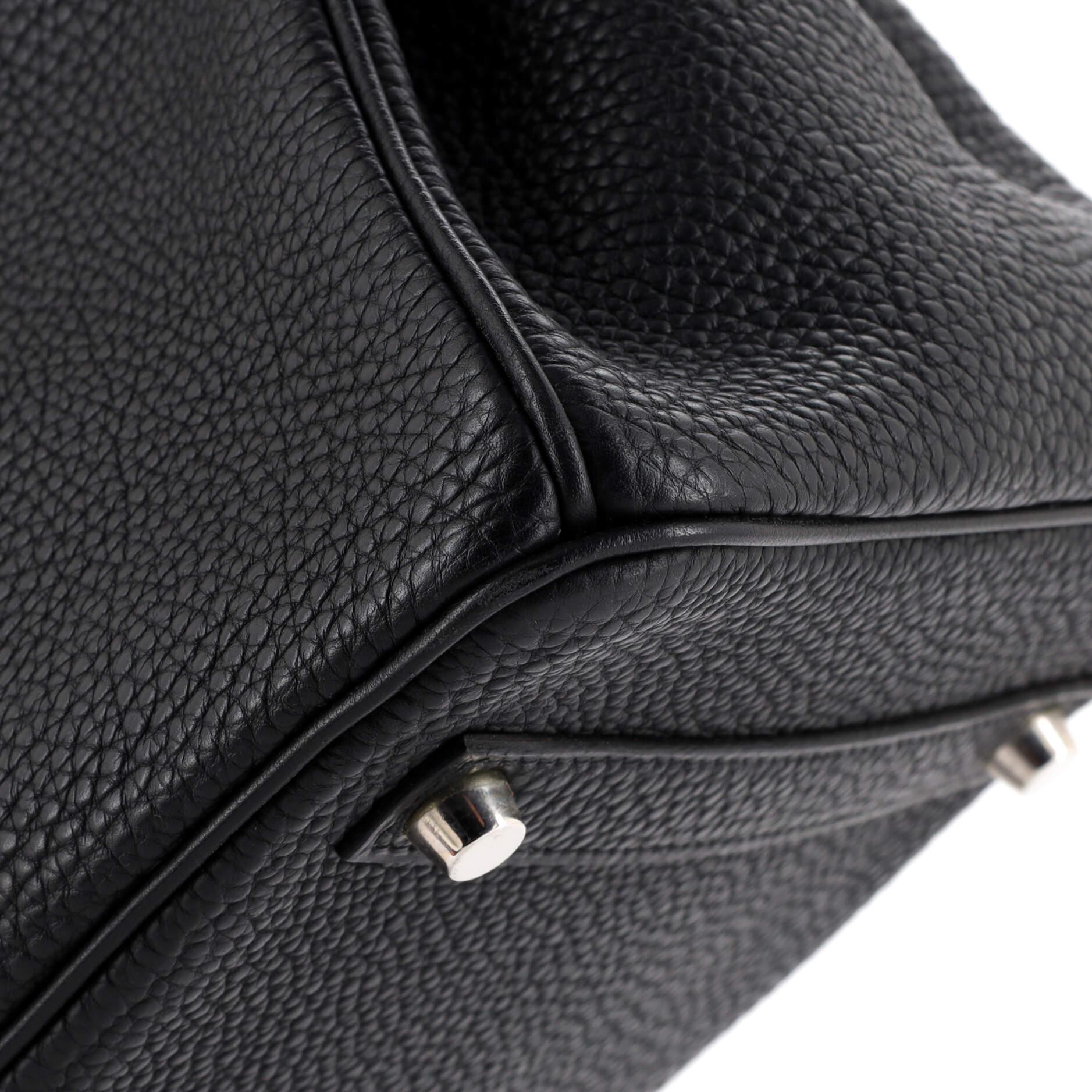 Hermes Birkin Handbag Noir Togo with Palladium Hardware 35 4