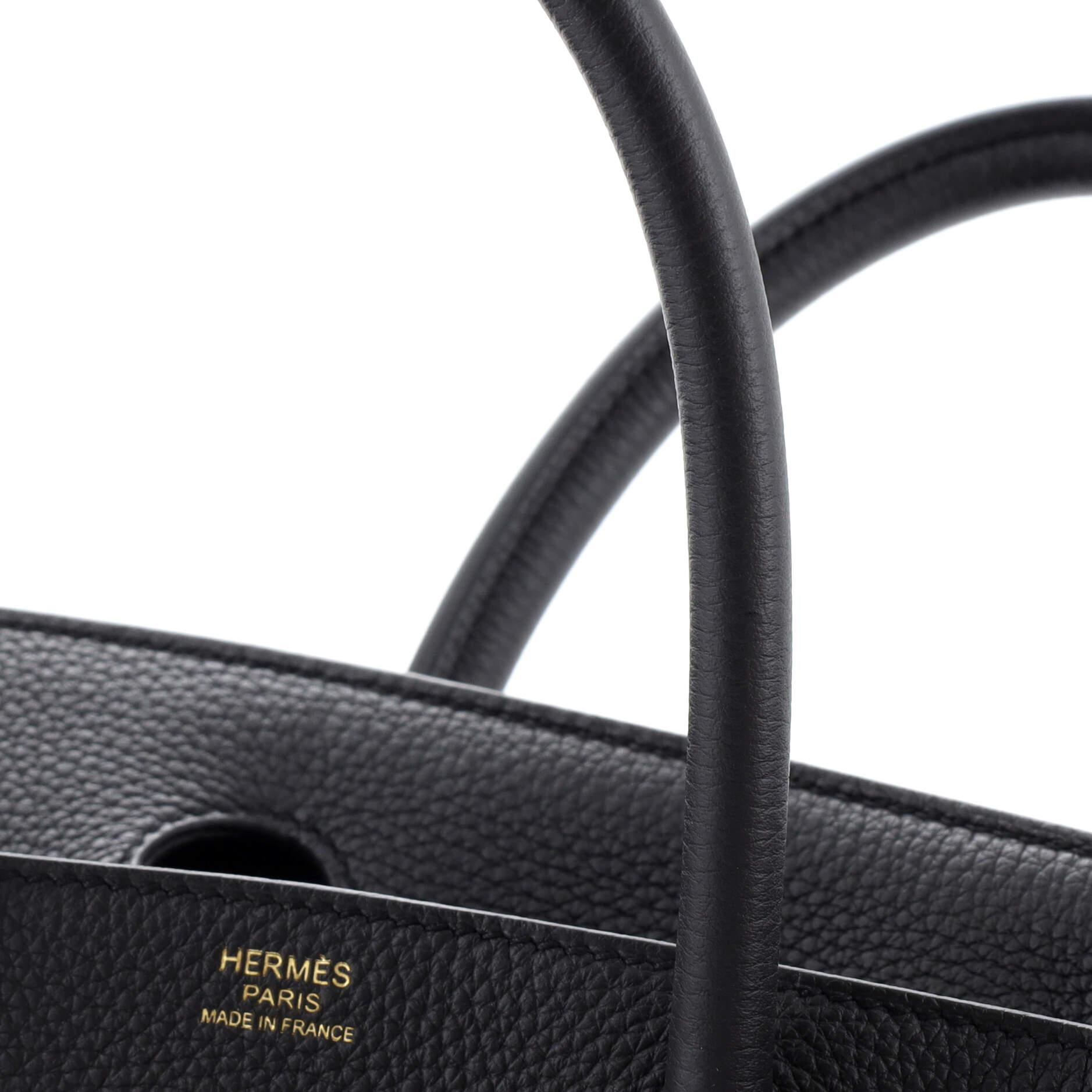 Hermes Birkin Handbag Noir Togo with Rose Gold Hardware 30 4
