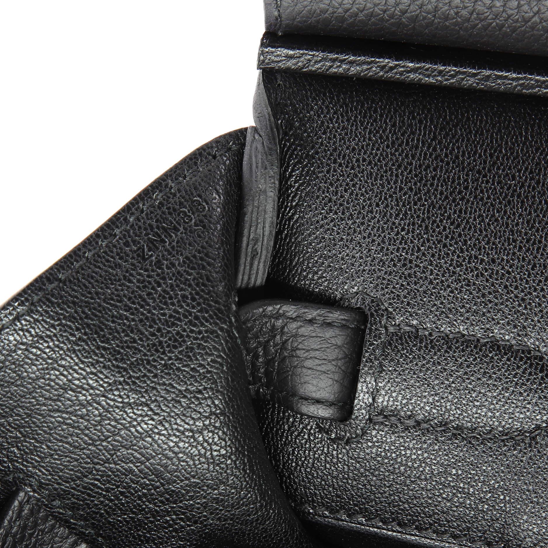 Hermes Birkin Handbag Noir Togo with Rose Gold Hardware 35 5