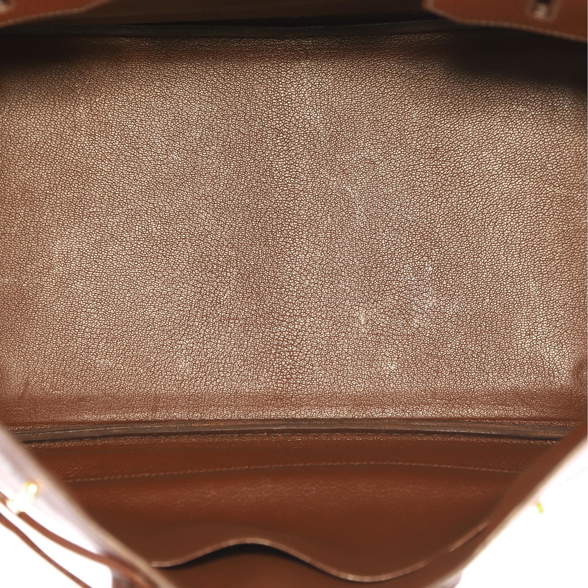 Hermes Birkin Handbag Noisette Ardennes with Gold Hardware 35 6