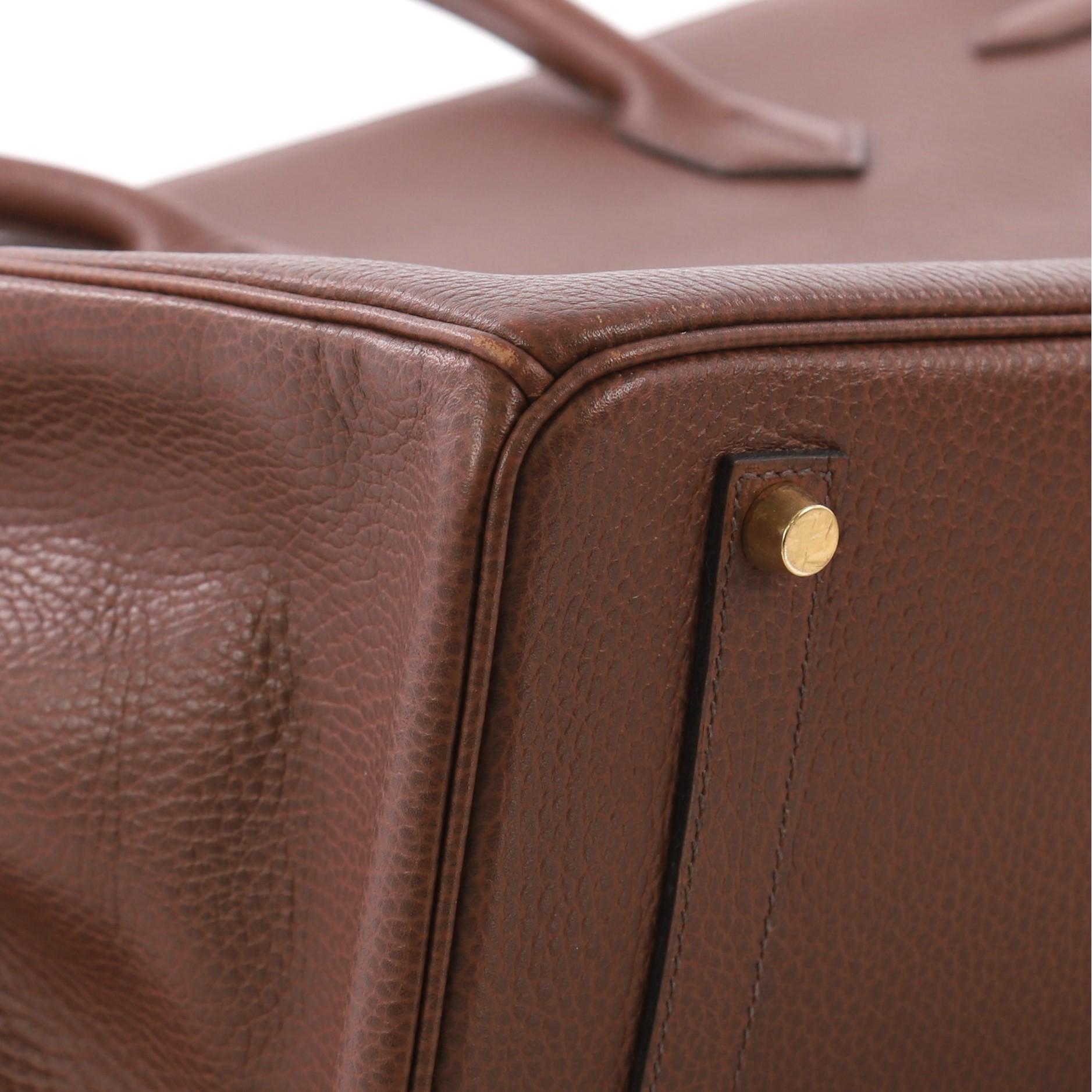 Hermes Birkin Handbag Noisette Ardennes with Gold Hardware 35 2