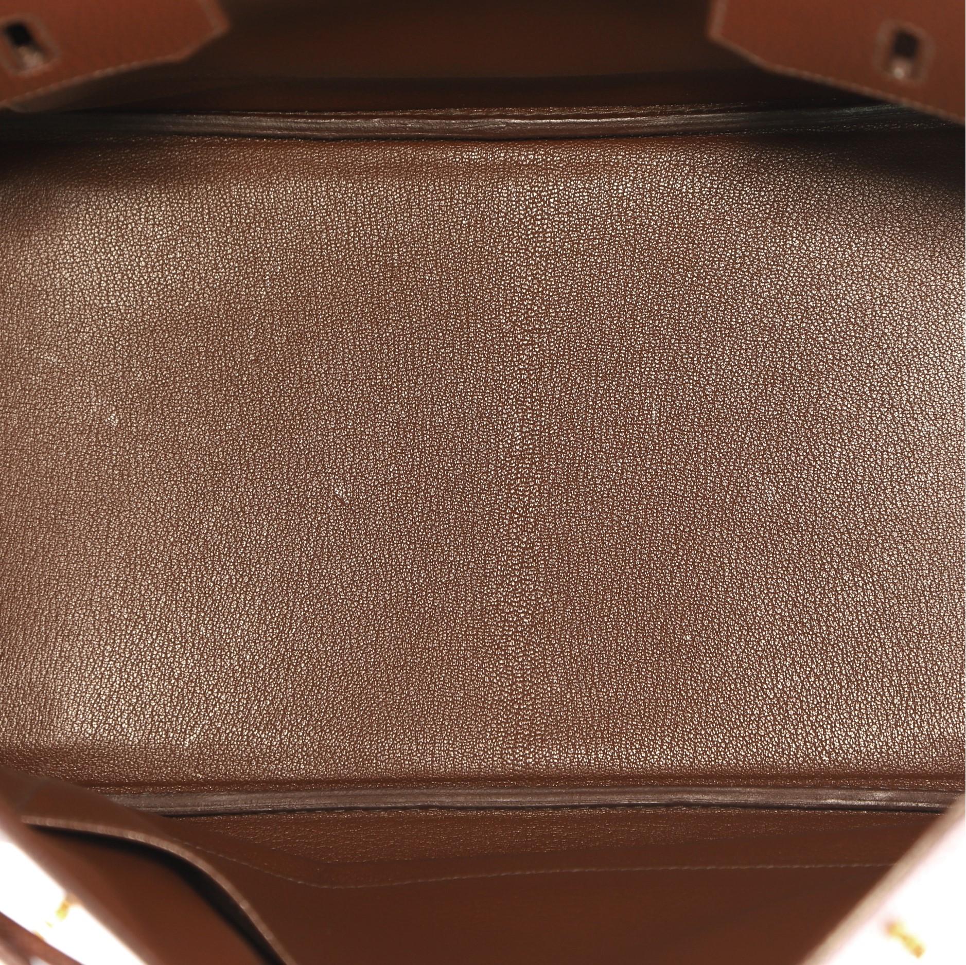 Hermes Birkin Handbag Noisette Ardennes with Gold Hardware 35 3