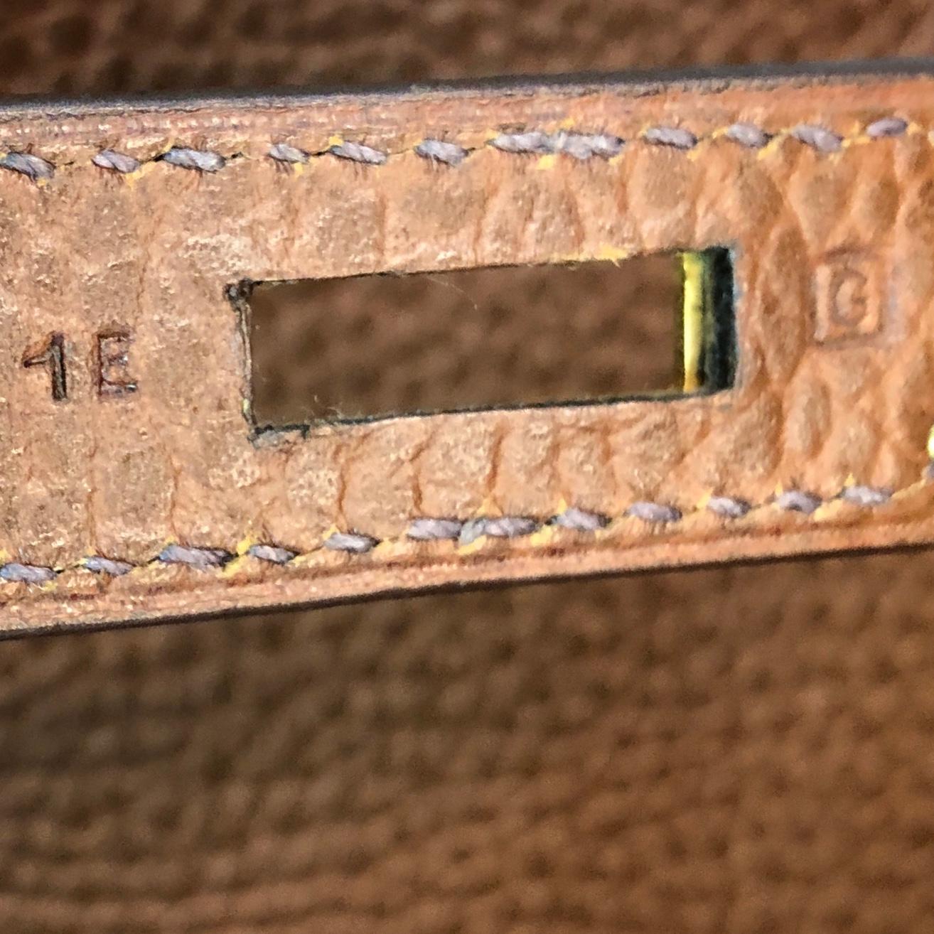 Hermes Birkin Handbag Noisette Ardennes with Gold Hardware 35 4