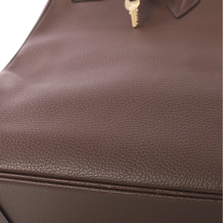 Hermes Birkin Handbag Noisette Ardennes with Gold Hardware 40 at 1stDibs