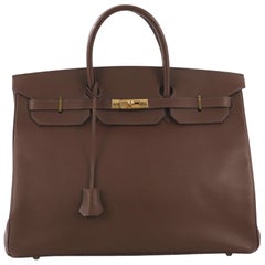 Hermes Birkin Handbag Noisette Ardennes with Gold Hardware 40
