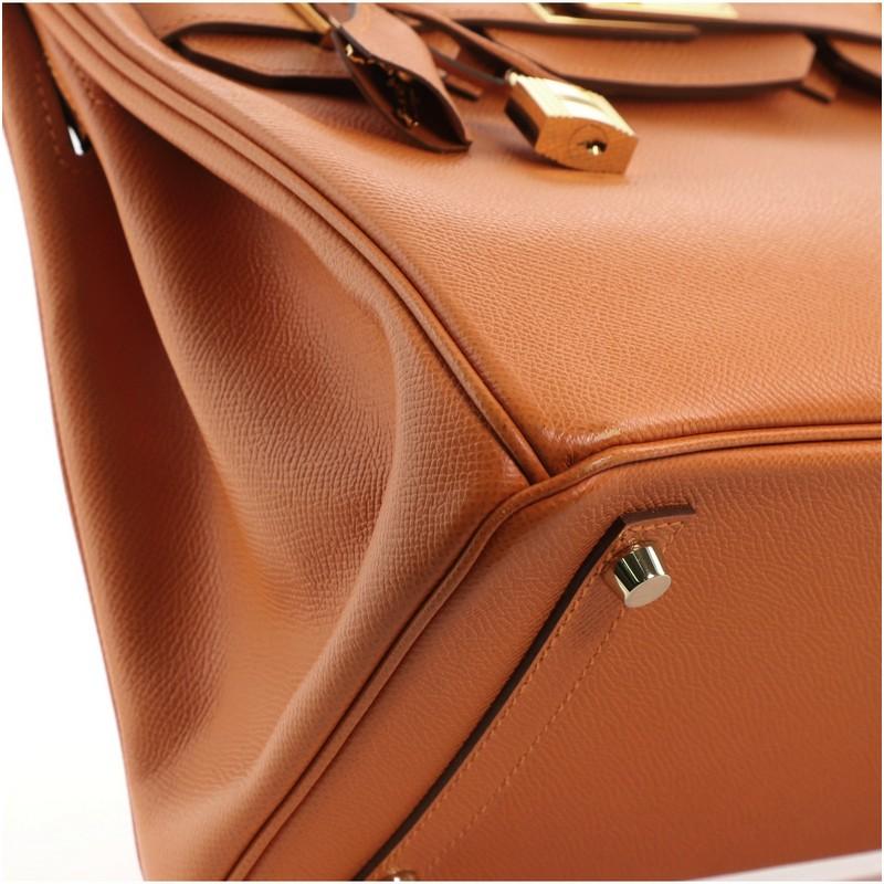Hermes Birkin Handbag Orange H Epsom with Gold Hardware 30 3