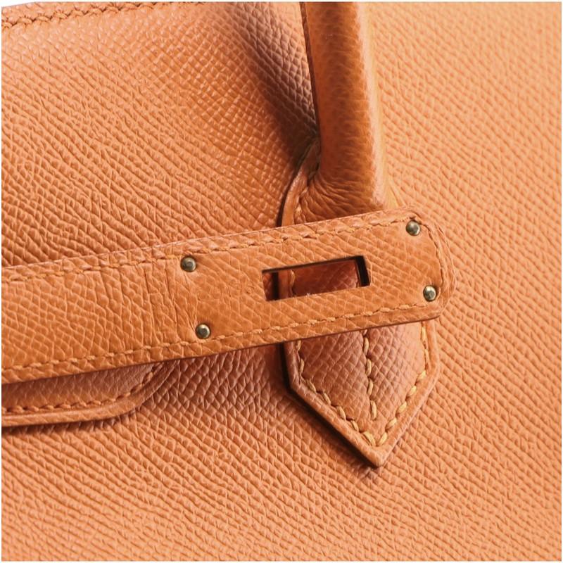 Hermes Birkin Handbag Orange H Epsom with Gold Hardware 30 4