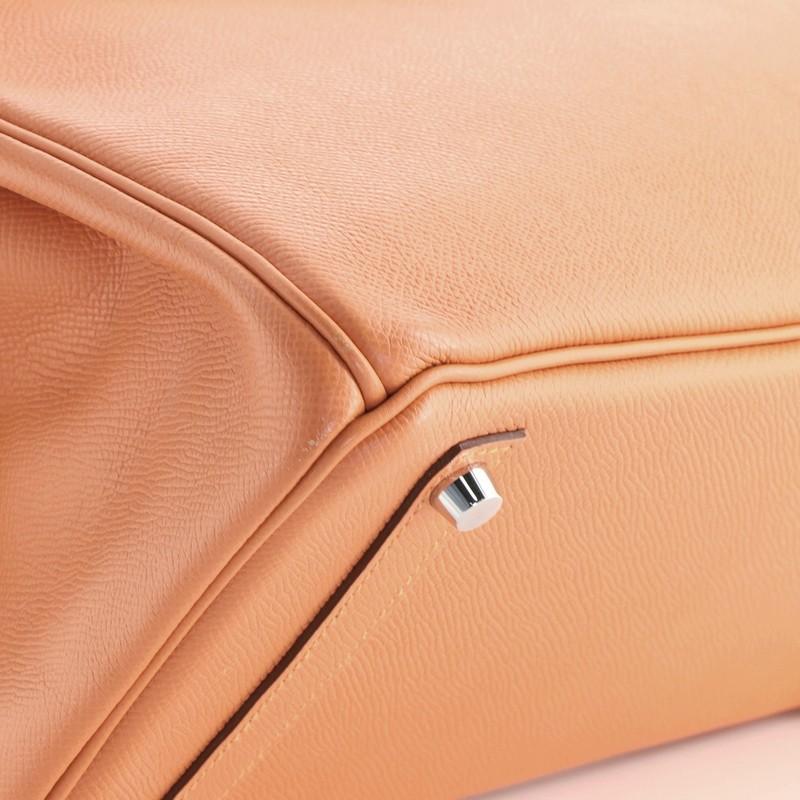 Hermes Birkin Handbag Orange H Epsom with Palladium Hardware 30 4