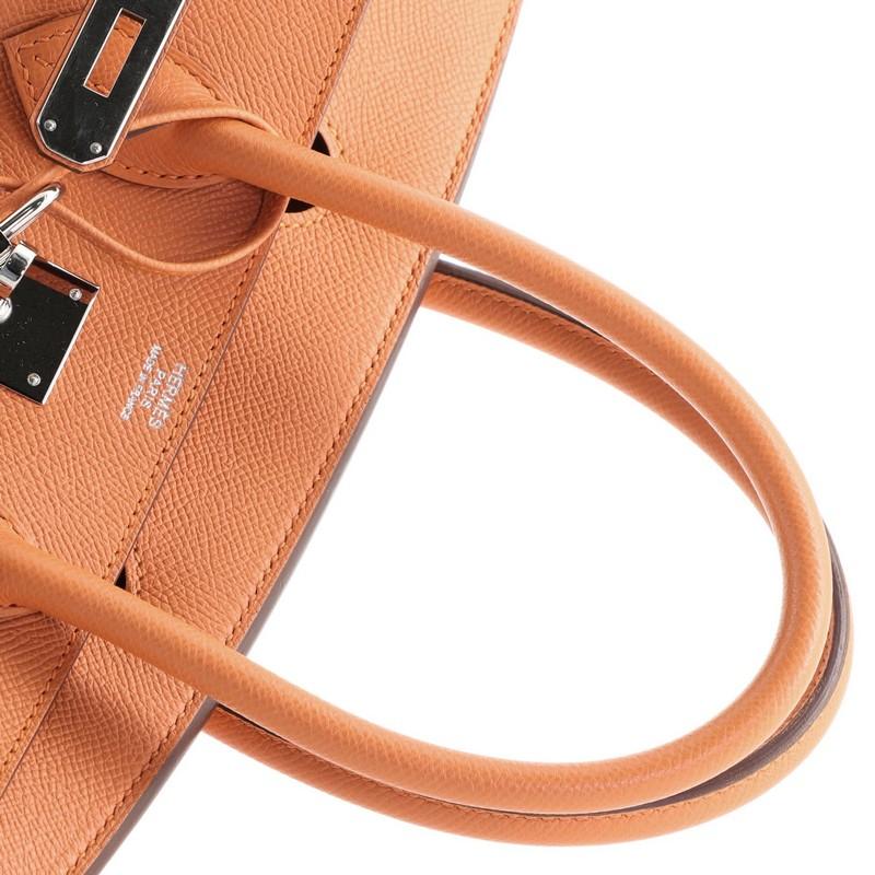 Hermes Birkin Handbag Orange H Epsom with Palladium Hardware 30 5