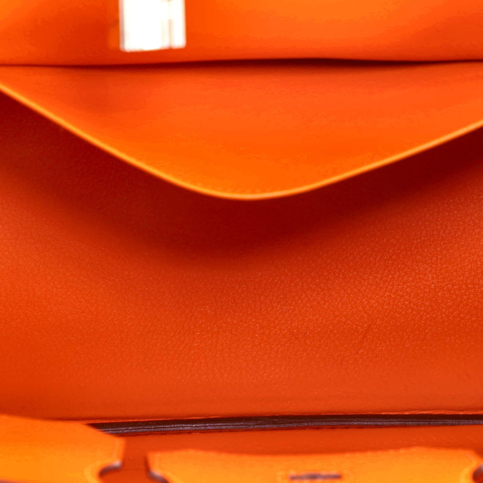Hermes Birkin Handbag Orange H Epsom with Palladium Hardware 35 1