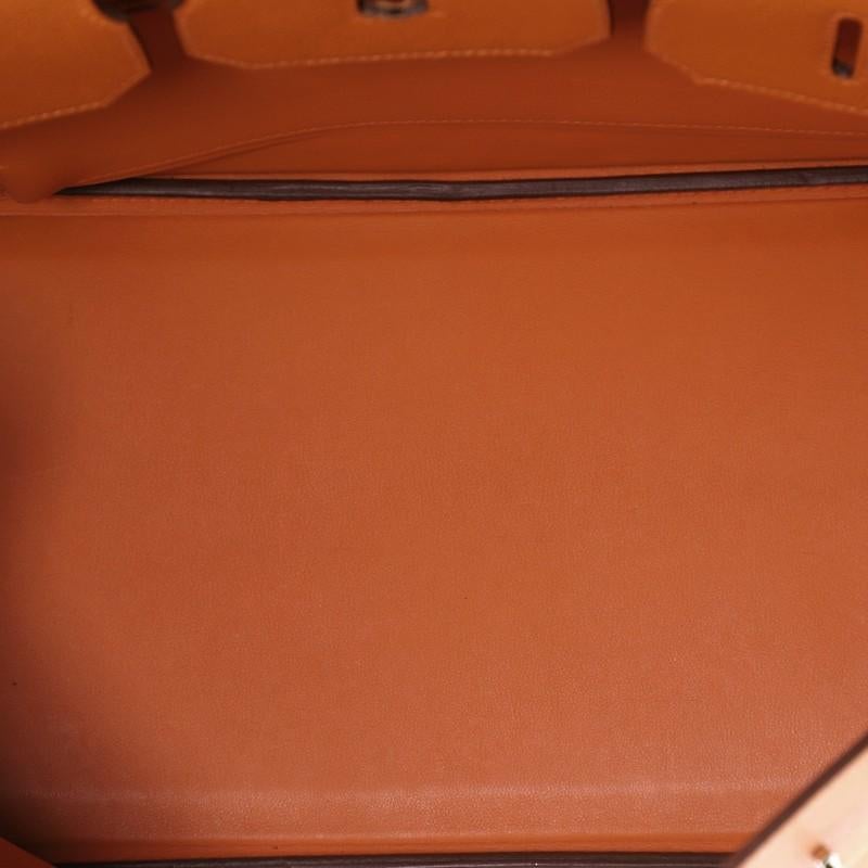 Hermes Birkin Handbag Orange H Epsom With Palladium Hardware 35 2