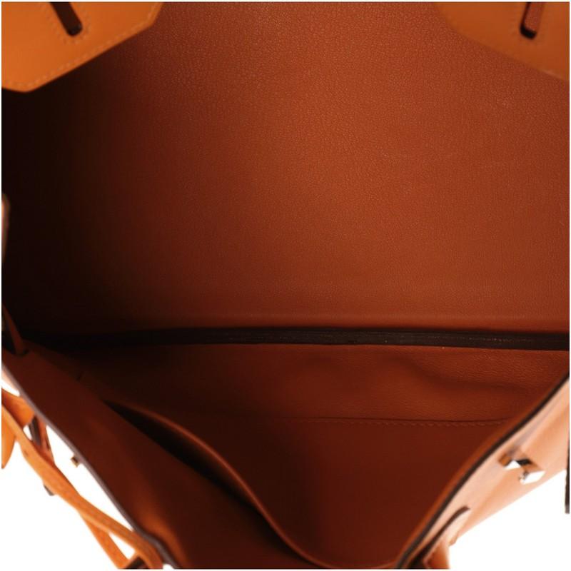 Hermes Birkin Handbag Orange H Swift with Palladium Hardware 30 2