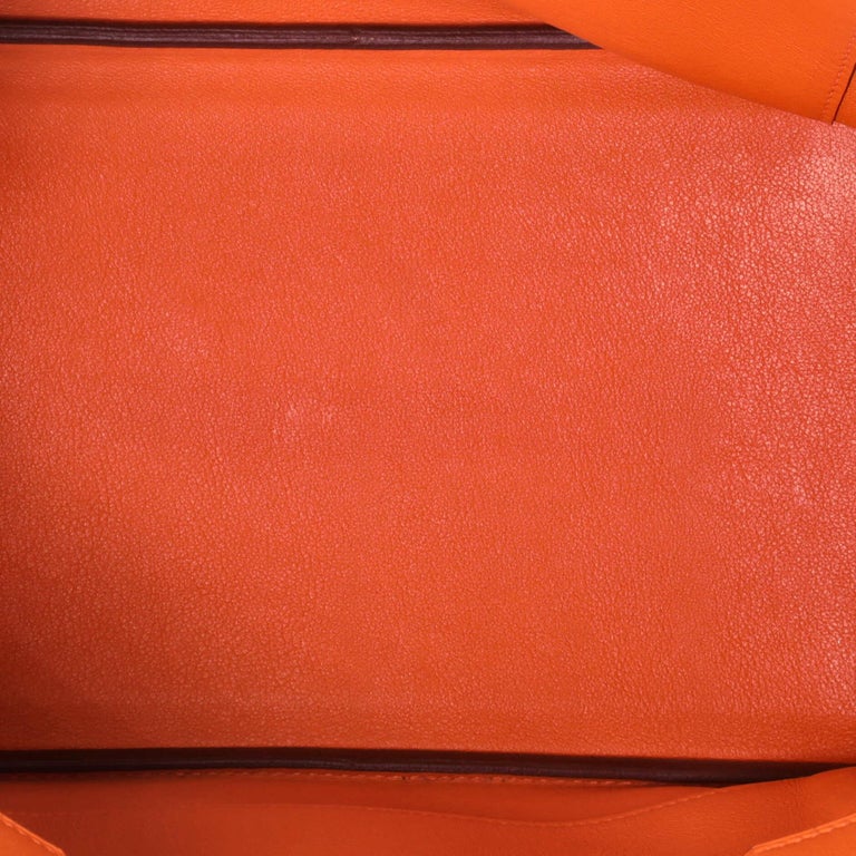 Hermès Birkin 35 Orange Swift with Palladium Hardware - Bags - Kabinet Privé