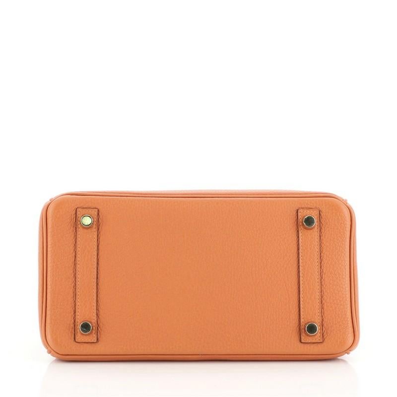 Hermes Birkin Handbag Orange H Togo with Gold Hardware 25 1