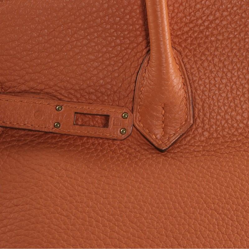 Hermes Birkin Handbag Orange H Togo with Gold Hardware 25 4