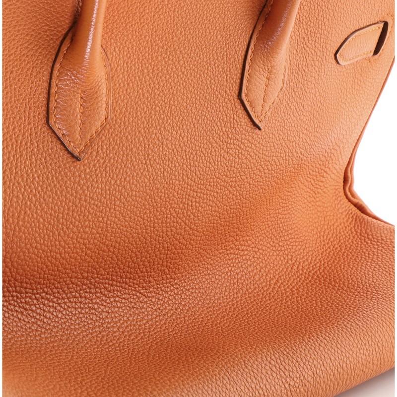  Hermes  Birkin Handbag Orange H Togo with Gold Hardware 35 6