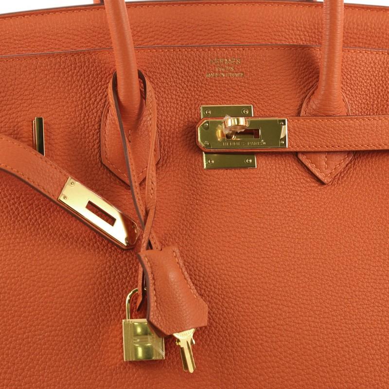 Hermes Birkin Handbag Orange H Togo with Gold Hardware 35 2