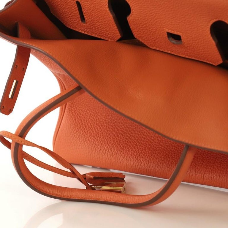 Hermes Birkin Handbag Orange H Togo with Gold Hardware 35 For Sale at 1stdibs