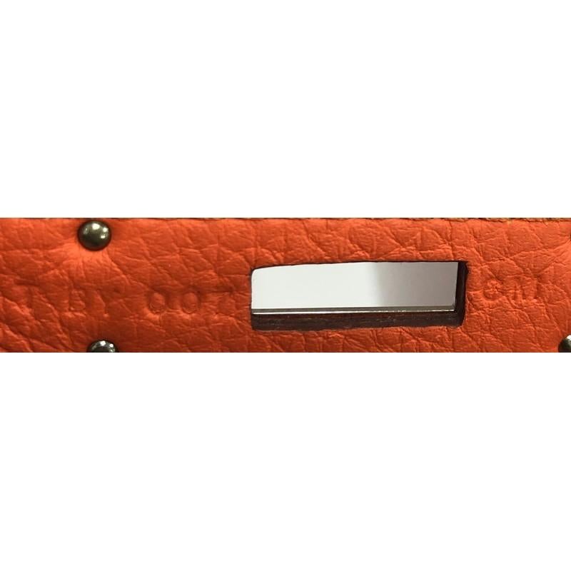 Hermes Birkin Handbag Orange H Togo With Palladium Hardware 30  6