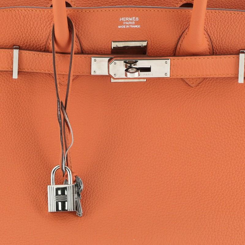 Hermes Birkin Handbag Orange H Togo With Palladium Hardware 30  3