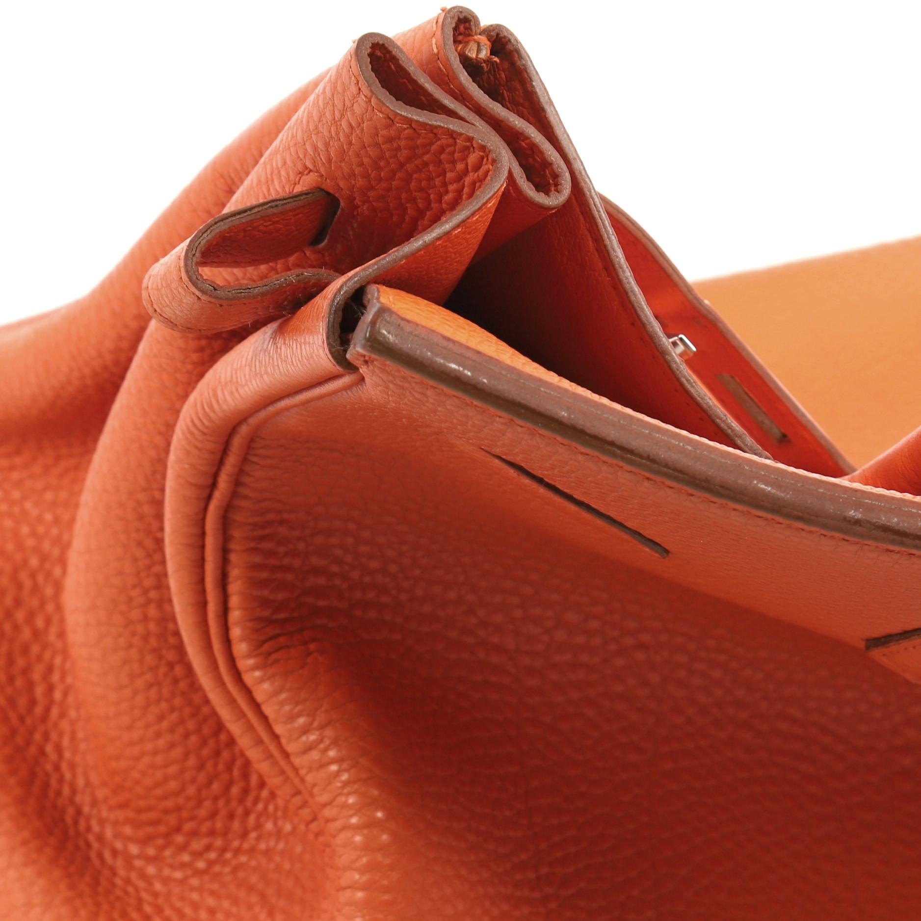 Hermes Birkin Handbag Orange H Togo with Palladium Hardware 35 8
