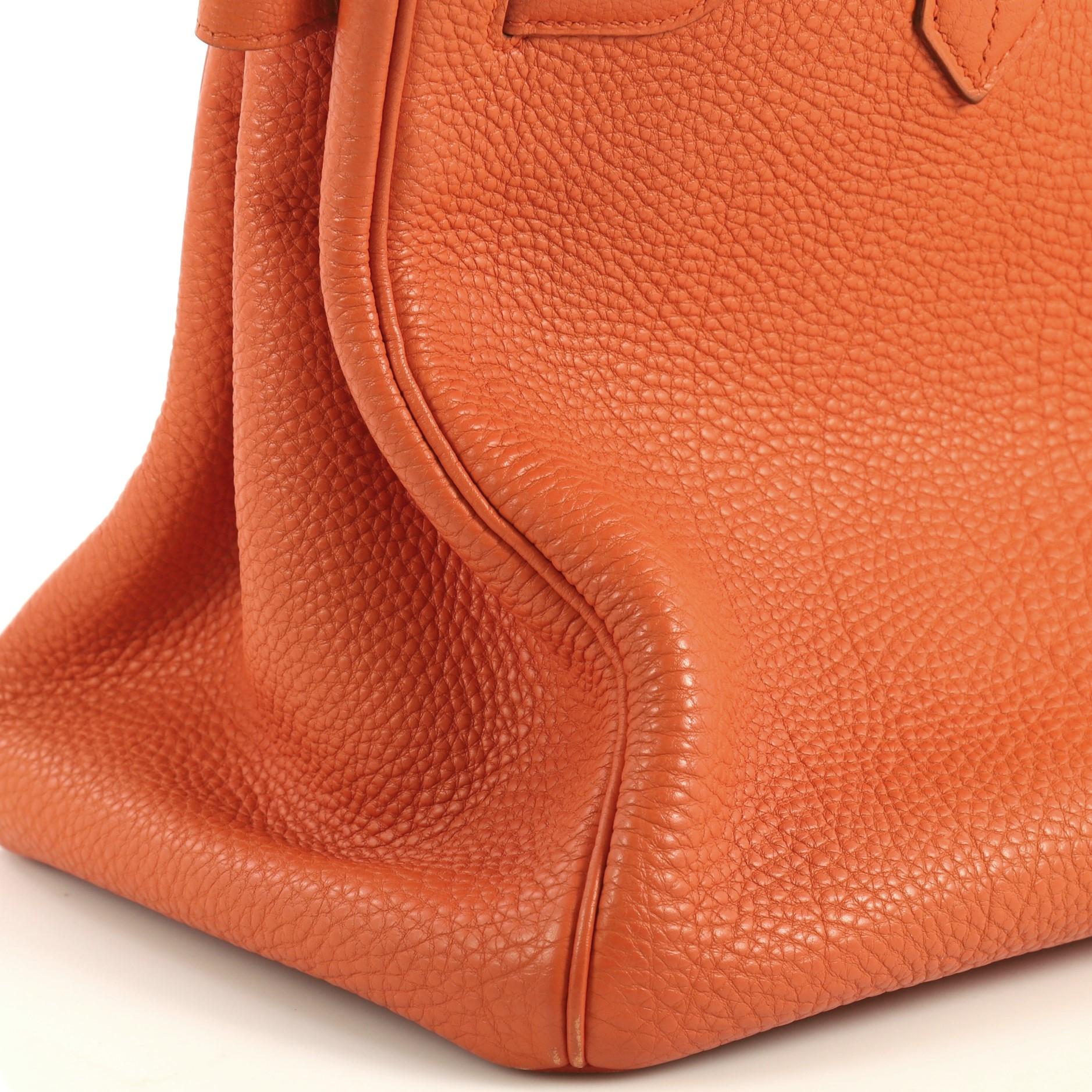 Hermes Birkin Handbag Orange H Togo with Palladium Hardware 35 4