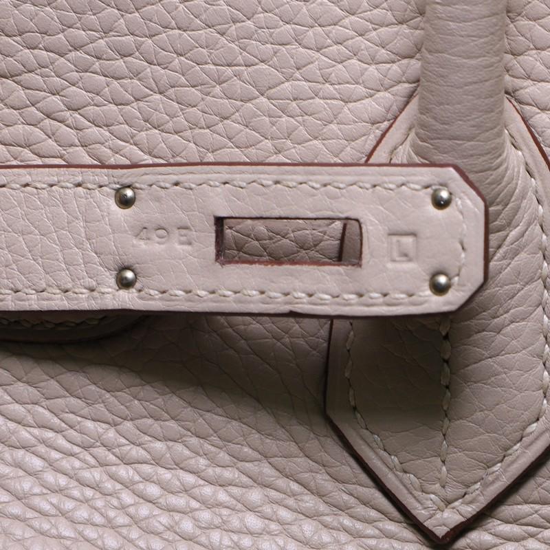 Hermes Birkin Handbag Parchemin Clemence with Palladium Hardware 30 In Good Condition In NY, NY