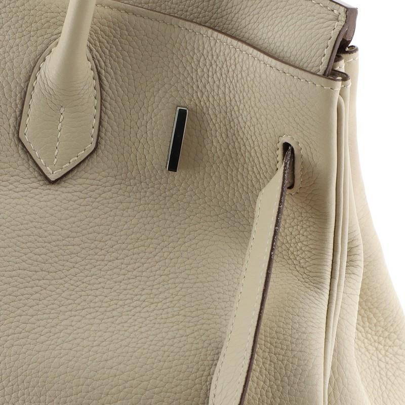 Hermes Birkin Handbag Parchemin Clemence with Palladium Hardware 35 2