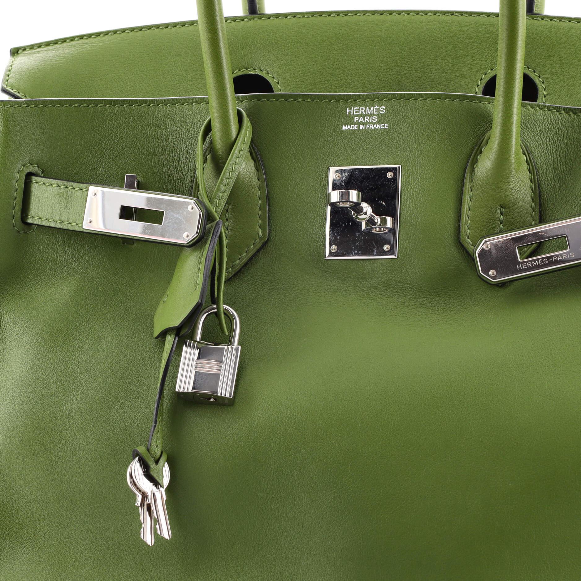 Hermes Birkin Handbag Pelouse Swift with Palladium Hardware 30 1