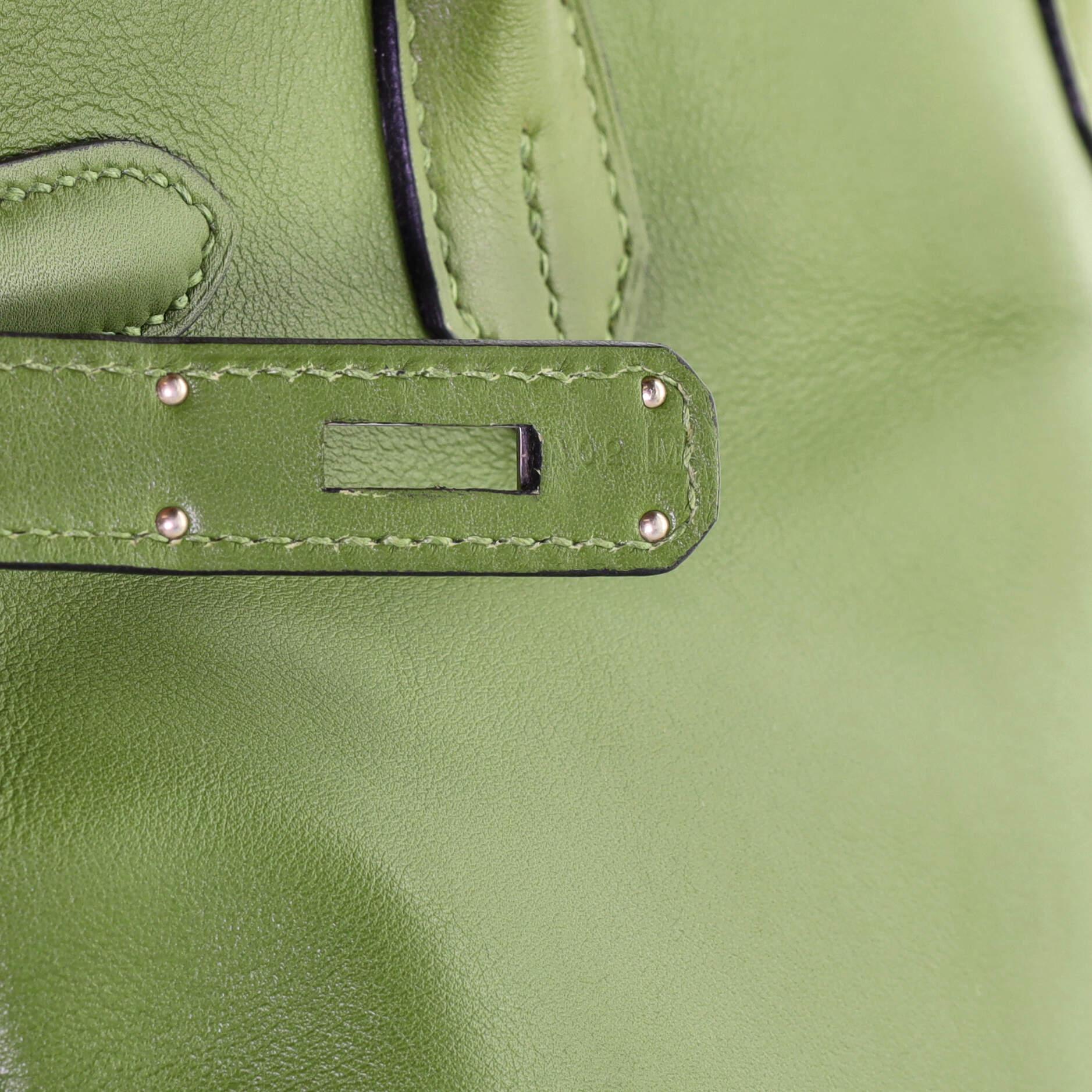 Hermes Birkin Handbag Pelouse Swift with Palladium Hardware 30 3