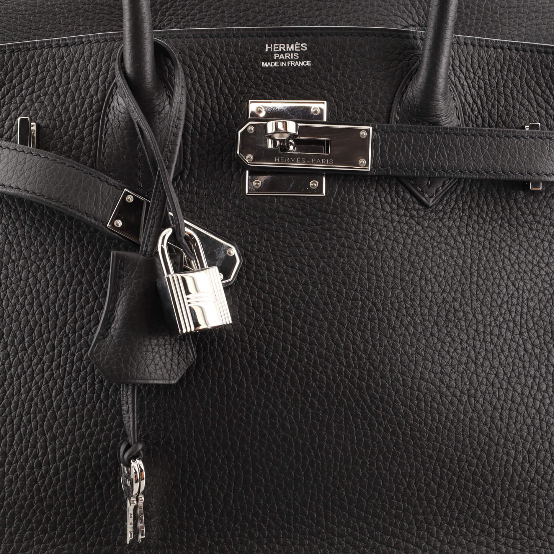 Hermes Birkin Handbag Plomb Clemence with Palladium Hardware 30 3