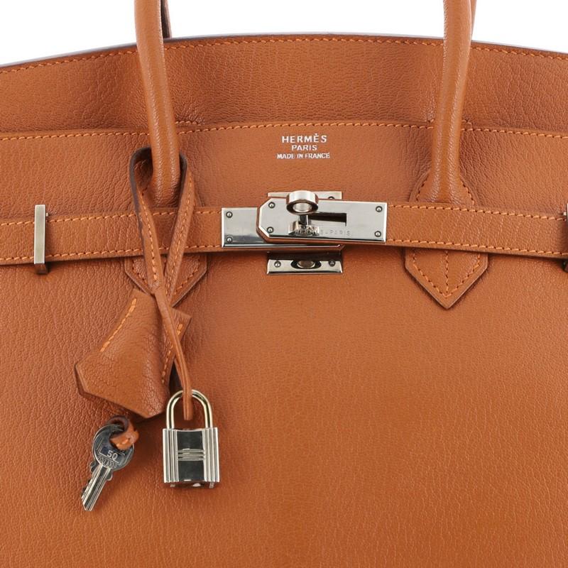 Hermes Birkin Handbag Potiron Chevre de Coromandel with Palladium Hardwar In Good Condition In NY, NY