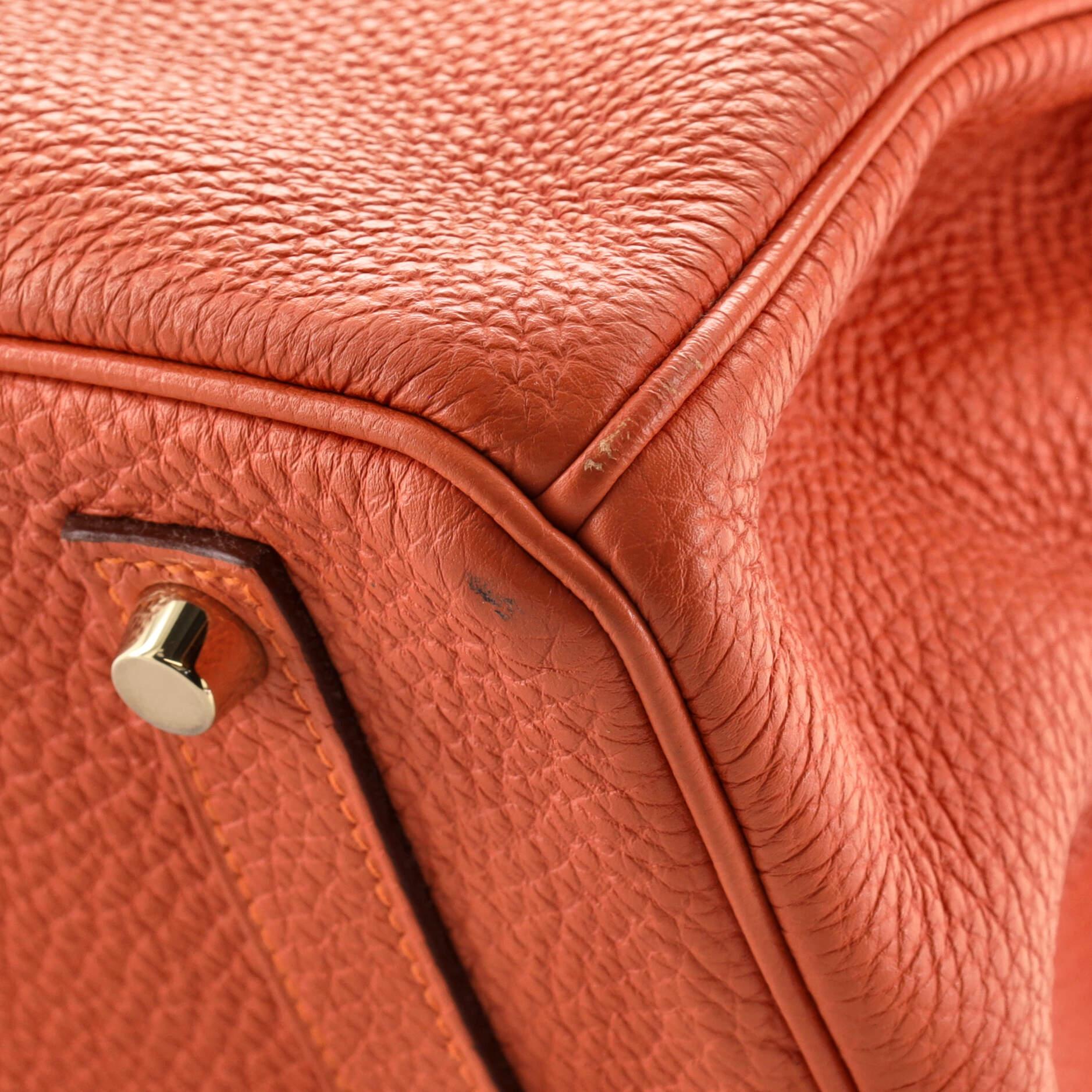 Hermes Birkin Handbag Potiron Togo with Gold Hardware 35 4