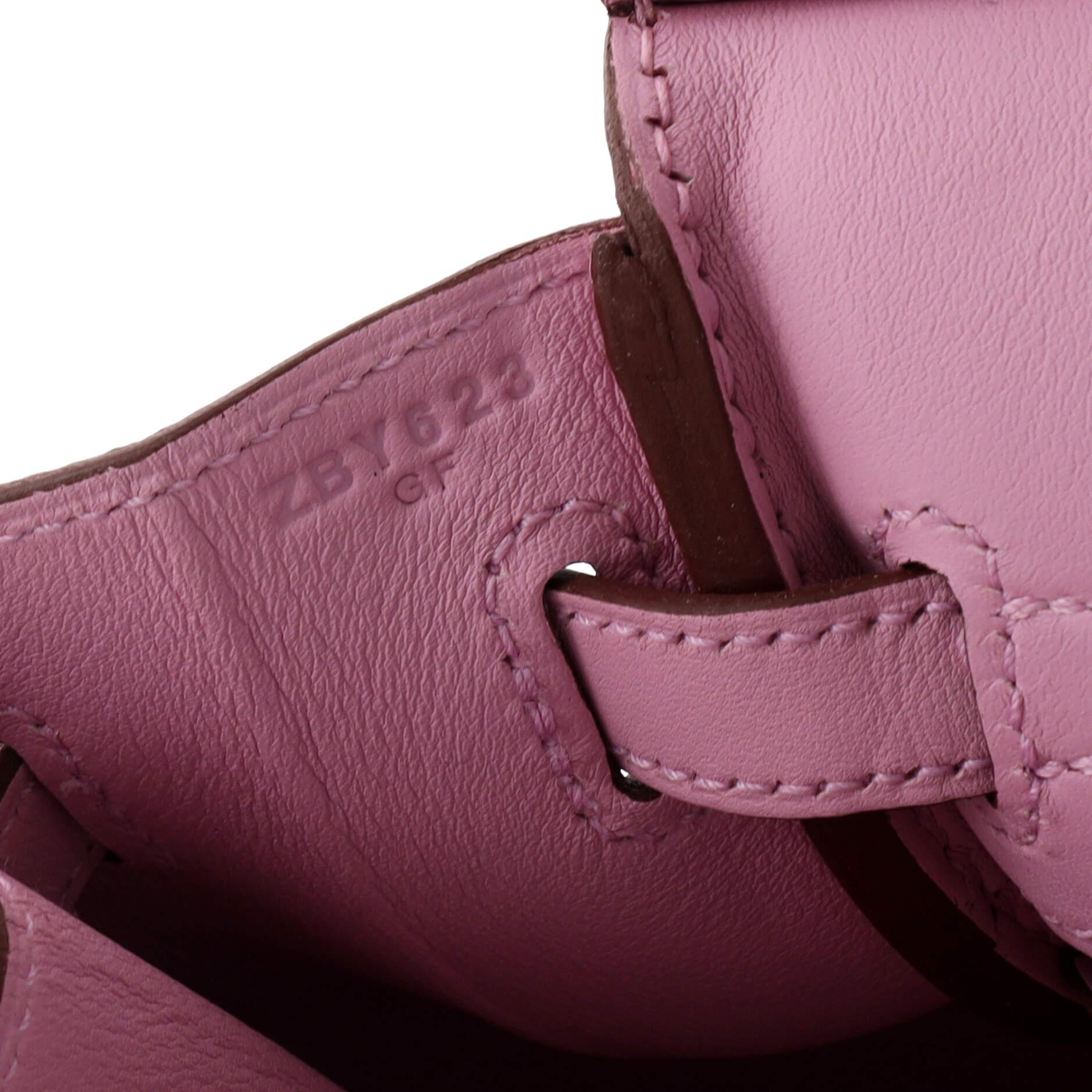 Hermes Birkin Handbag Purple Swift with Rose Gold Hardware 25 7