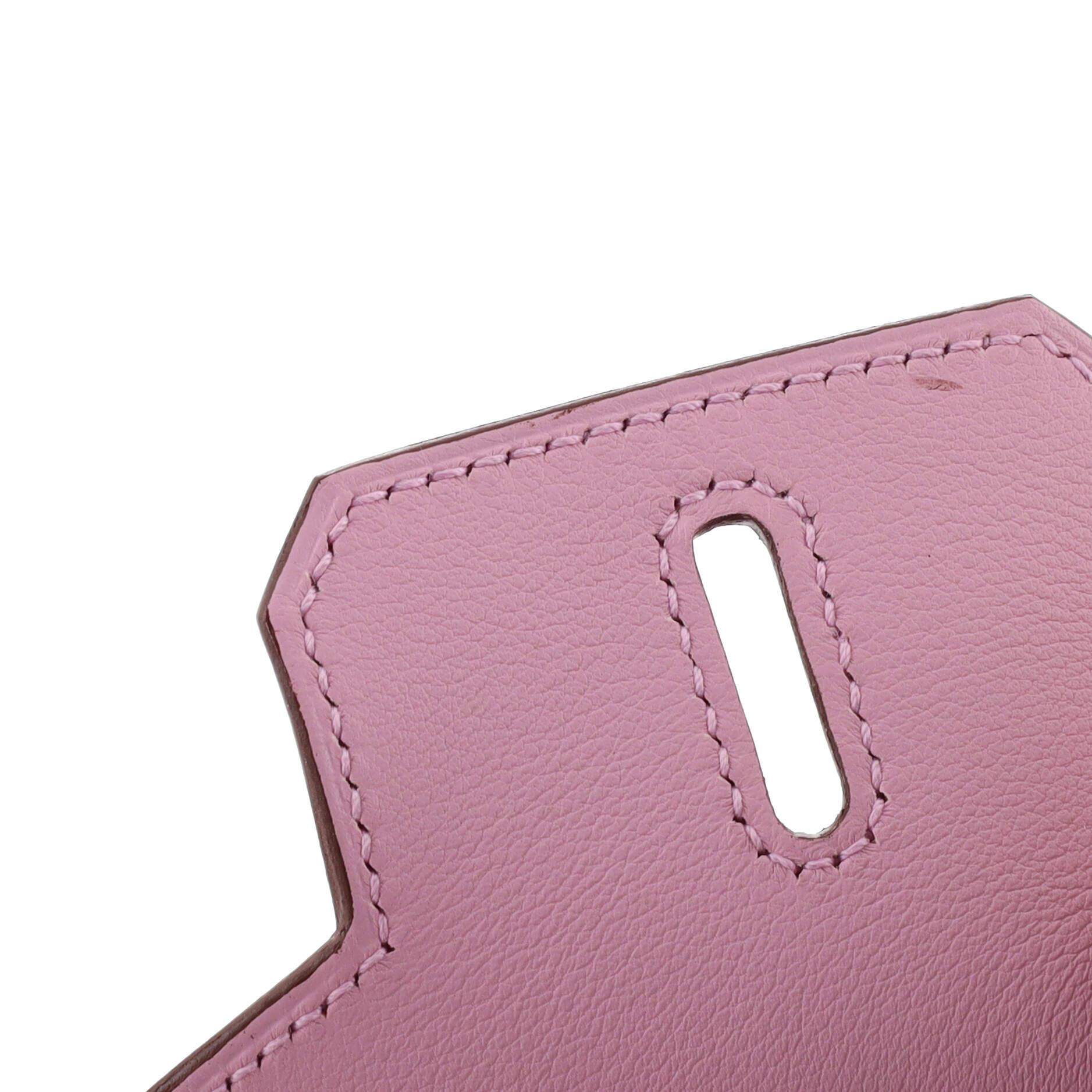 Hermes Birkin Handbag Purple Swift with Rose Gold Hardware 25 3