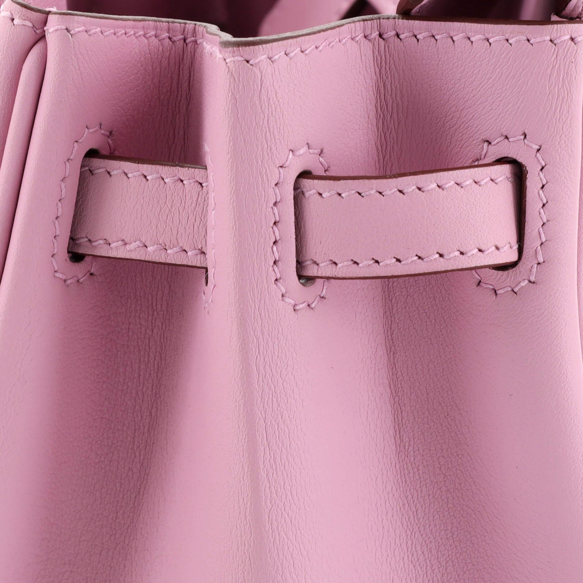 Hermes Birkin Handbag Purple Swift with Rose Gold Hardware 25 4