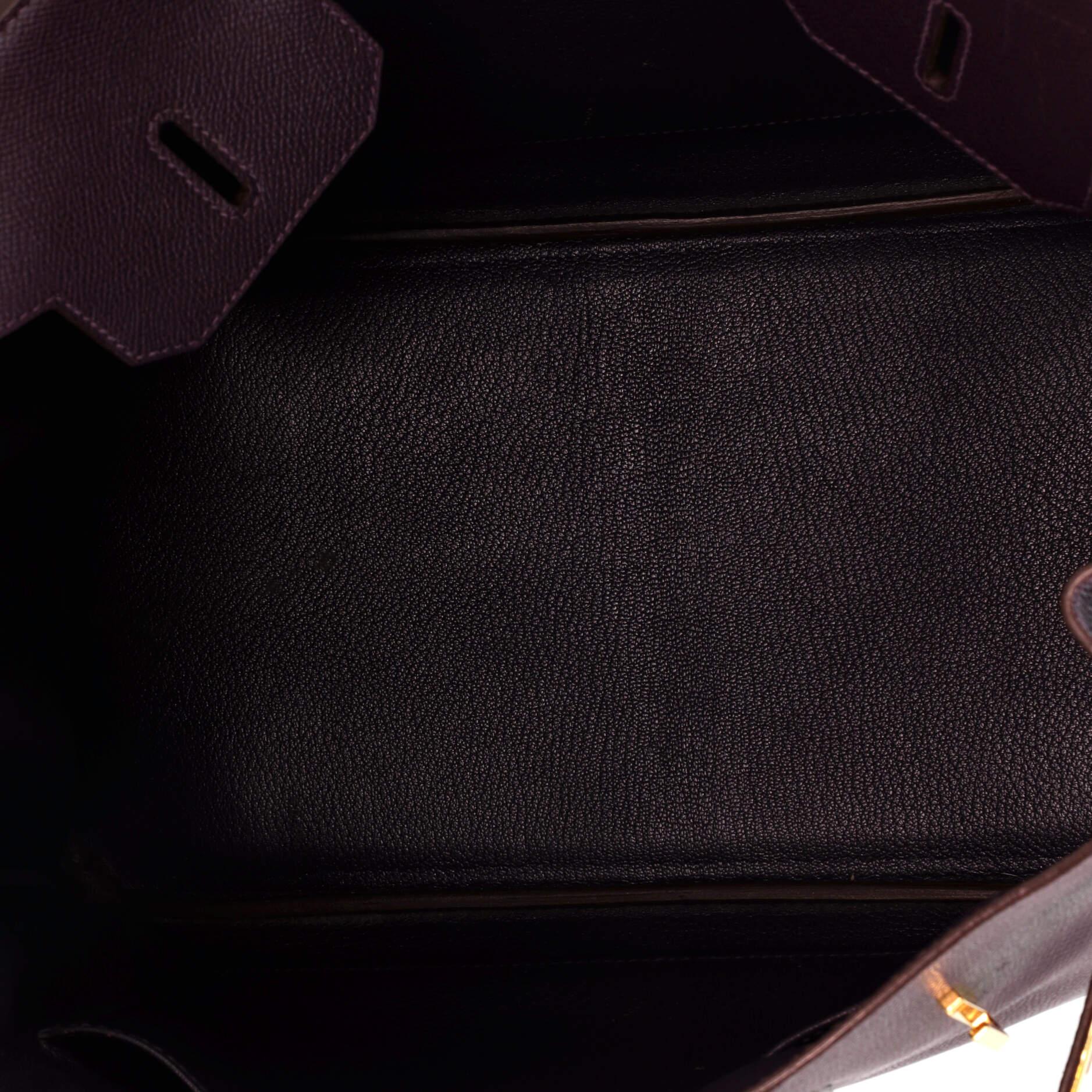 Hermes Birkin Handbag Raisin Epsom with Gold Hardware 35 2