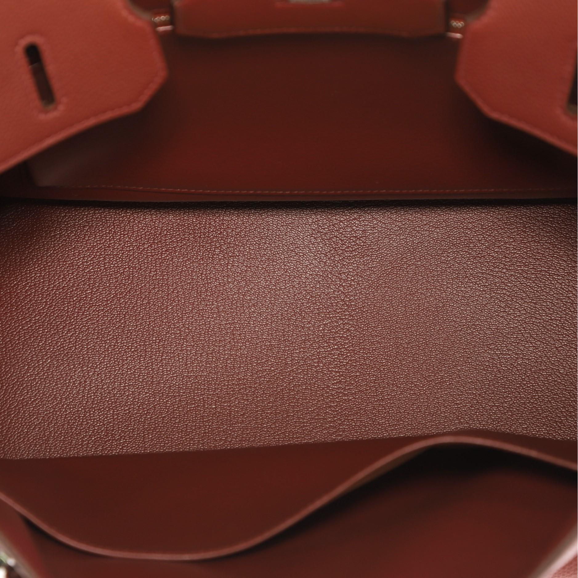 Hermes Birkin Handbag Red Togo with Palladium Hardware 35 1