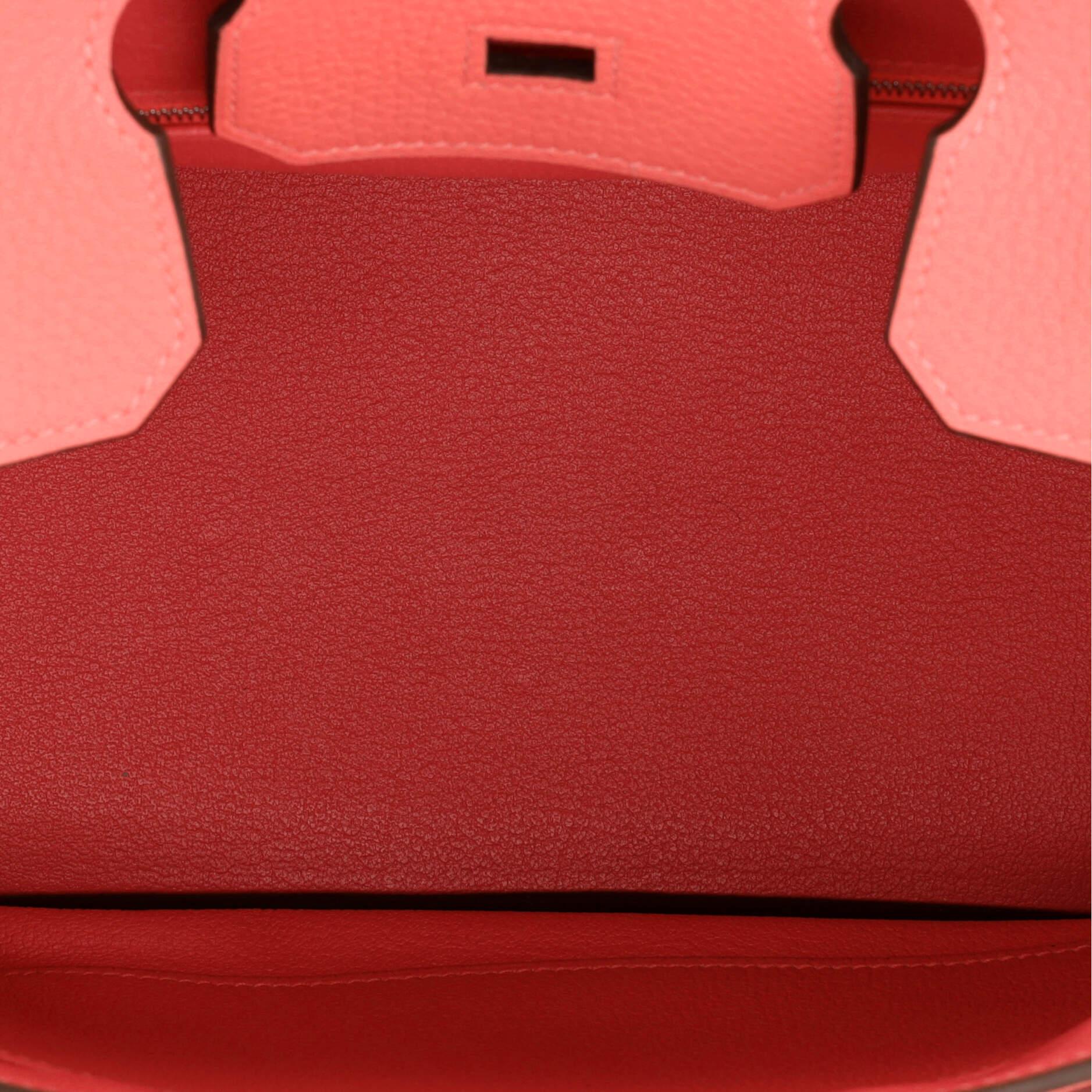 Hermes Birkin Handbag Rose Azalée Clemence with Palladium Hardware 30 2